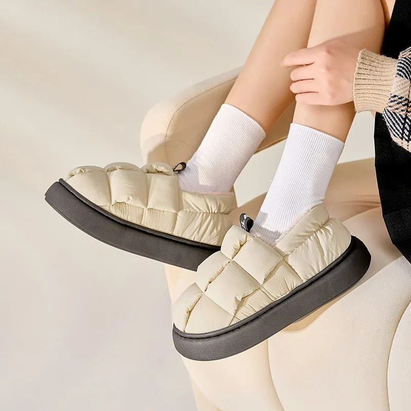 Outdoor Lighting For Your House - Winter-Fellschuhe für Damen, Modische Outdoor-Wasserdichte Hausschuhe