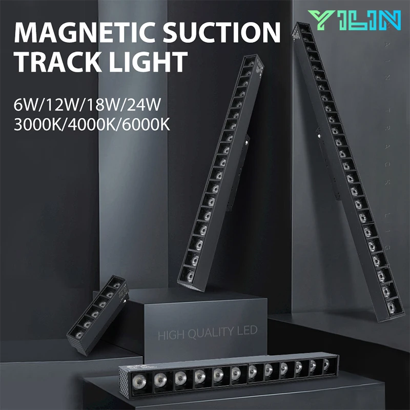 Outdoor Lighting Track - LED Magnetische Schienenleuchte Eingebettet 48V COB