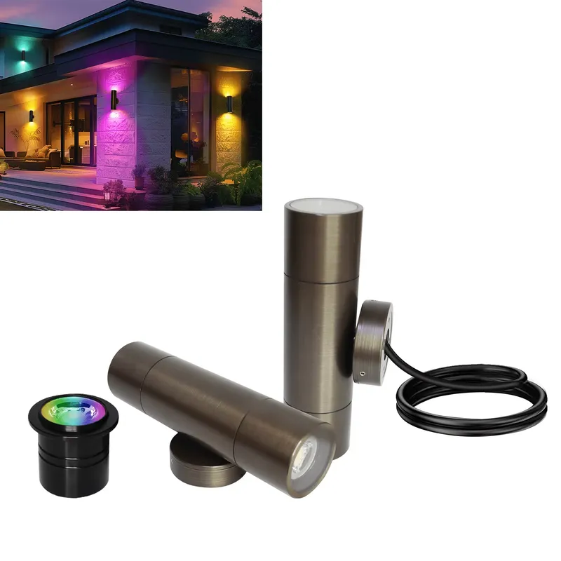 Outdoor Lighting Ip65 - Langlebige Messing-LED-Außenwandleuchte IP65 Wasserdichtes Design 12W