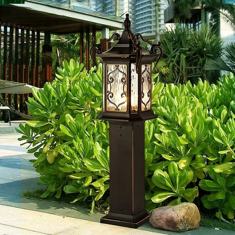 Outdoor Lighting And Landscape - Europäischer Stil IP65 Wasserdichte Aluminium-LED-Rasenleuchten für