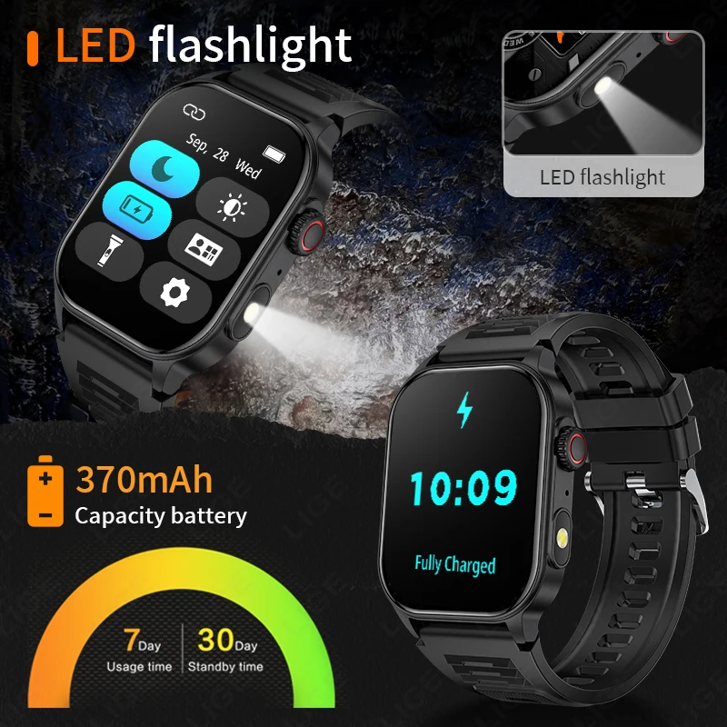 LIGE 2026 Outdoor Smartwatch f – Outdoor Lighting Track Bewertung und Preis