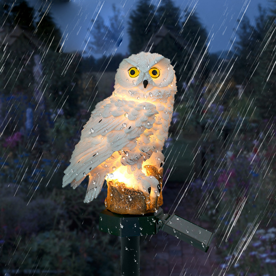 Solar-Eulen-Statue Gartenleuch – Outdoor Lighting And Landscape Bewertung und Preis